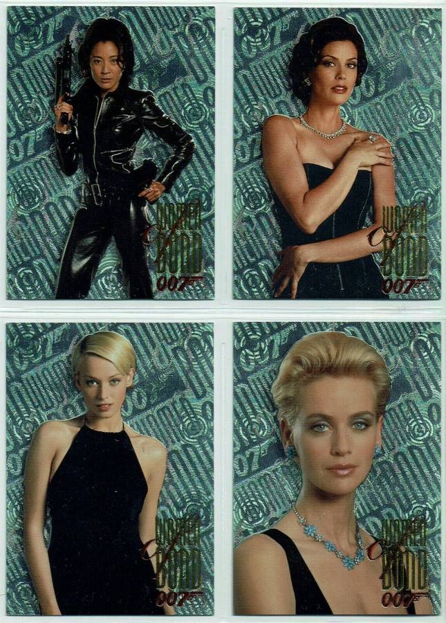 JAMES BOND TOMORROW NEVER DIES SET OF 4 WOMEN OF BOND CARDS
