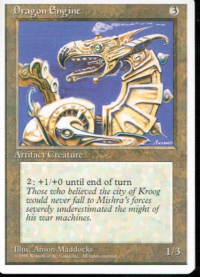 MAGIC THE GATHERING 5TH EDITION ARTIFACT DRAGON ENGINE