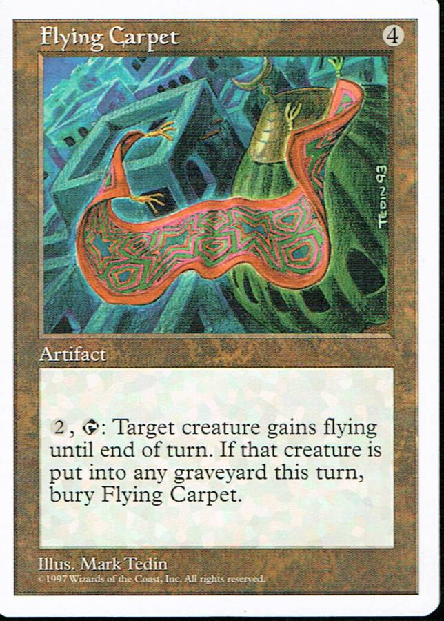 MAGIC THE GATHERING 5TH EDITION ARTIFACT FLYING CARPET
