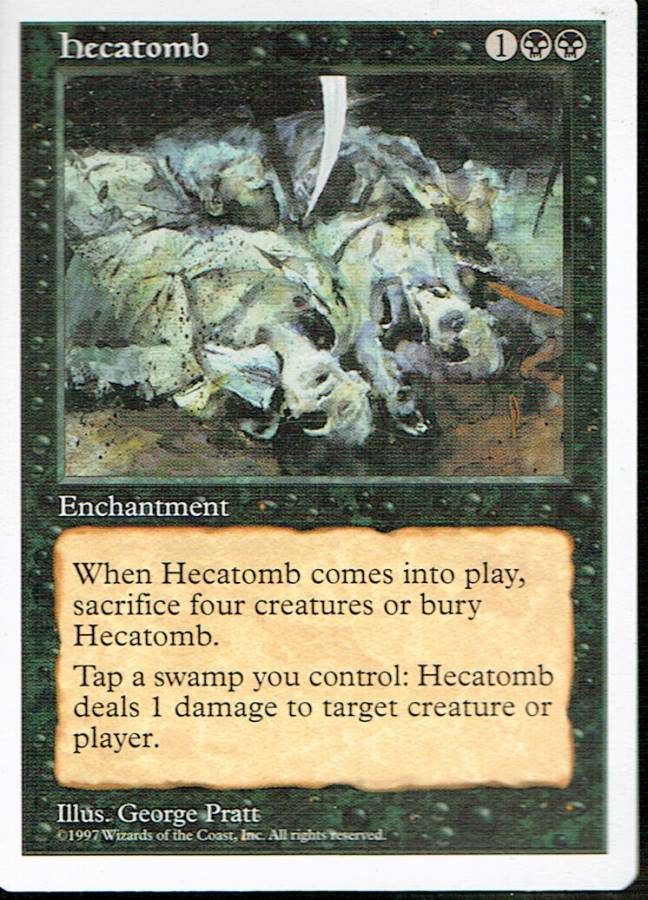 MAGIC THE GATHERING 5TH EDITION BLACK HECATOMB