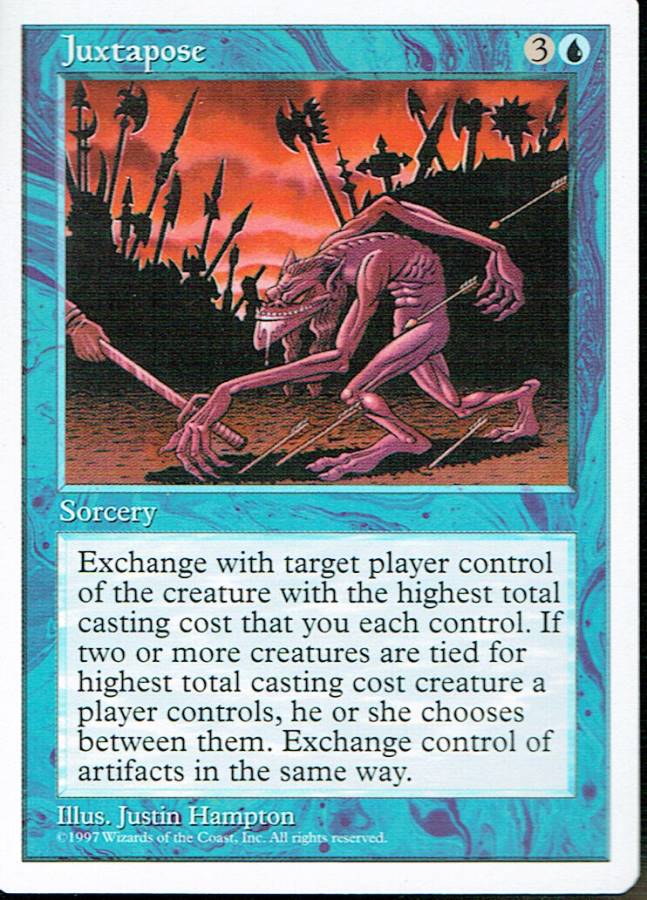 MAGIC THE GATHERING 5TH EDITION BLUE JUXTAPOSE