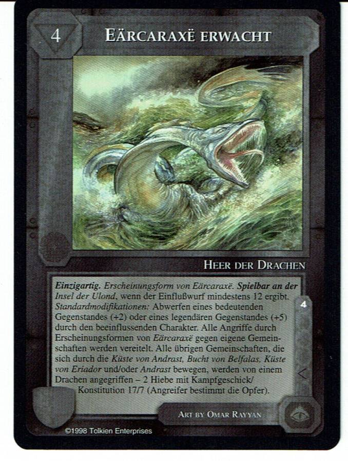 MIDDLE EARTH AGAINST THE SHADOW R1 EARCARAXE ROUSED / EARCARAXE ERWACHT (German)