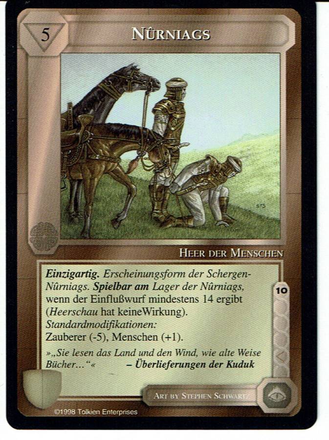 MIDDLE EARTH AGAINST THE SHADOW R1 NURNIAGS (German)