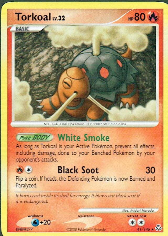 POKEMON LEGENDS AWAKENED EXPANSION RARE CARD 62/146 TORKOAL ex
