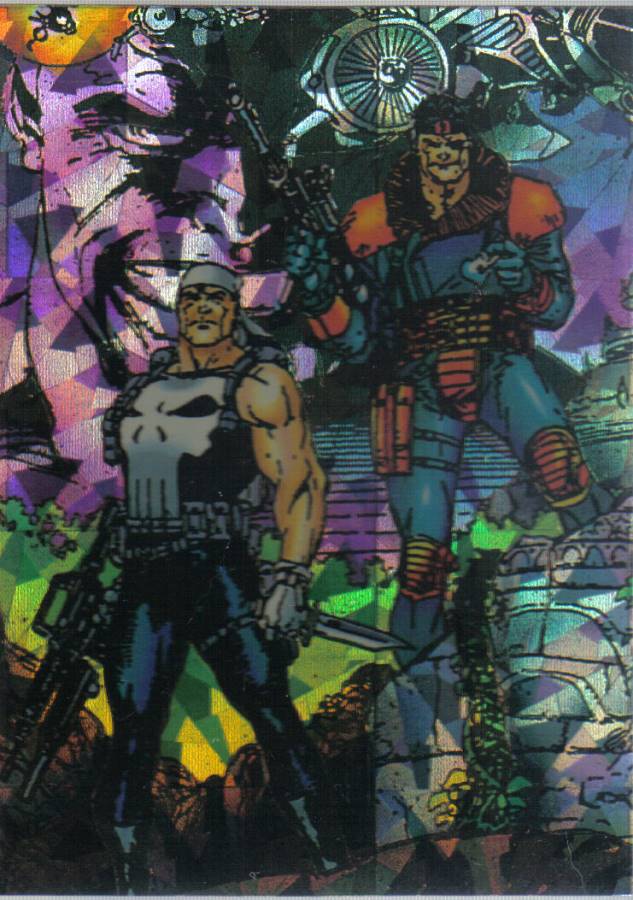 PUNISHER GUTS AND GUNPOWDER (WAR JOURNAL) PRISM CARD 3 OF 3