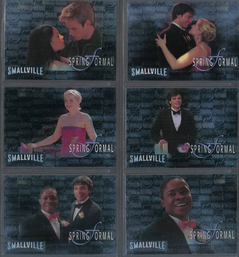 SMALLVILLE SEASON ONE SET OF SIX SPRING FORMAL CARDS