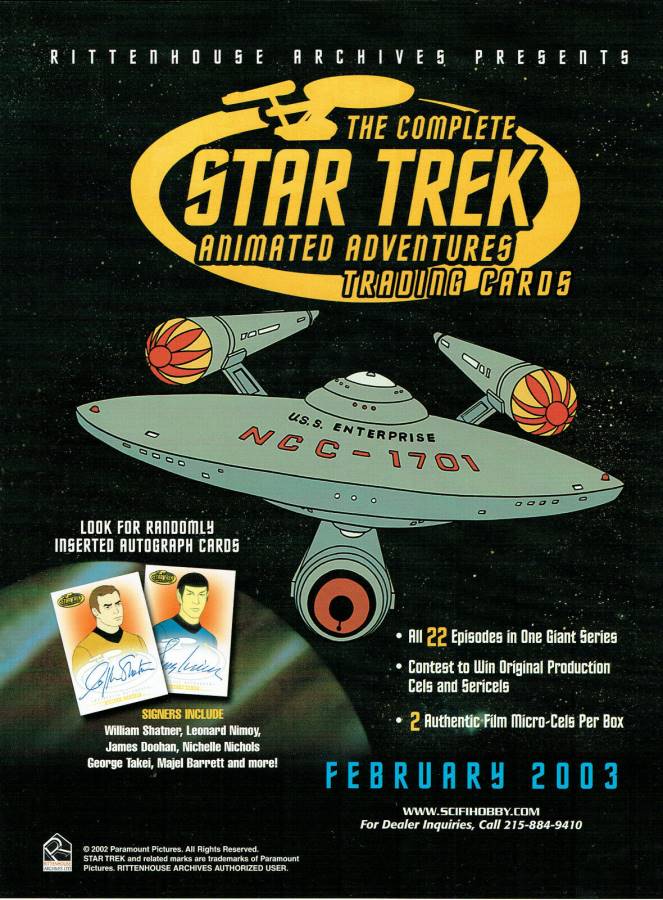 STAR TREK ANIMATED ADVENTURES PROMO SELL SHEET