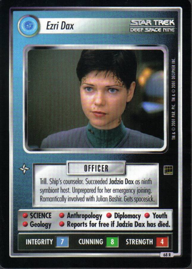 STAR TREK CCG HOLODECK RARE CARD EZRI DAX