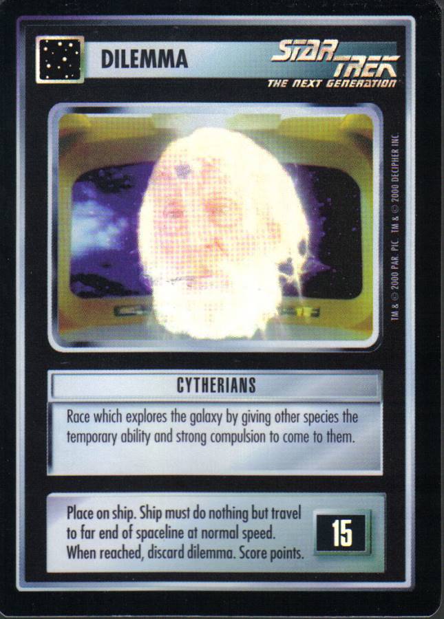 STAR TREK CCG REFLECTIONS SUPER RARE CYTHERIANS ex