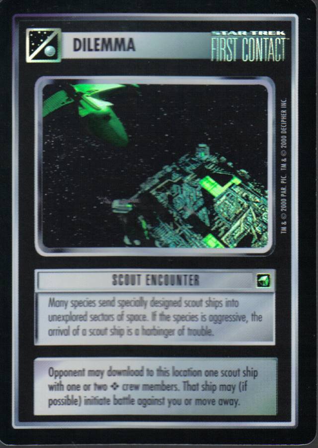 STAR TREK CCG REFLECTIONS VERY RARE SCOUT ENCOUNTER