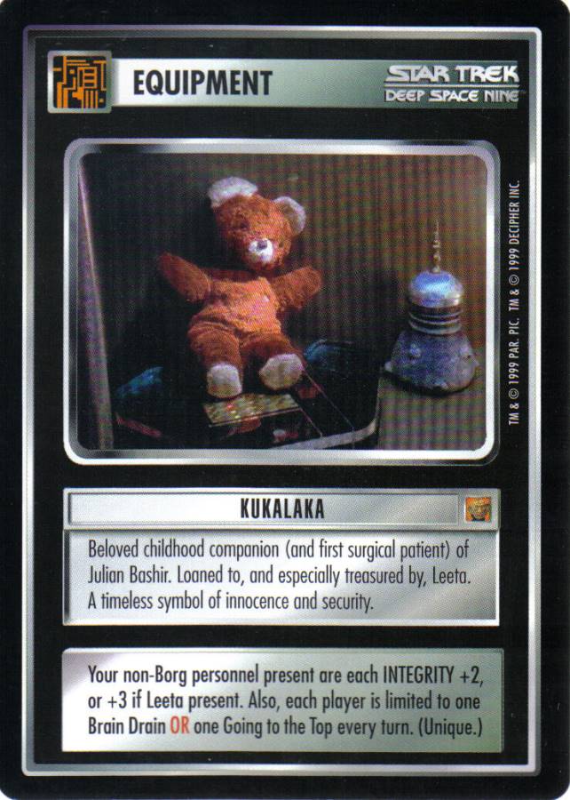 STAR TREK CCG RULES OF ACQUISITION RARE CARD KUKALAKA