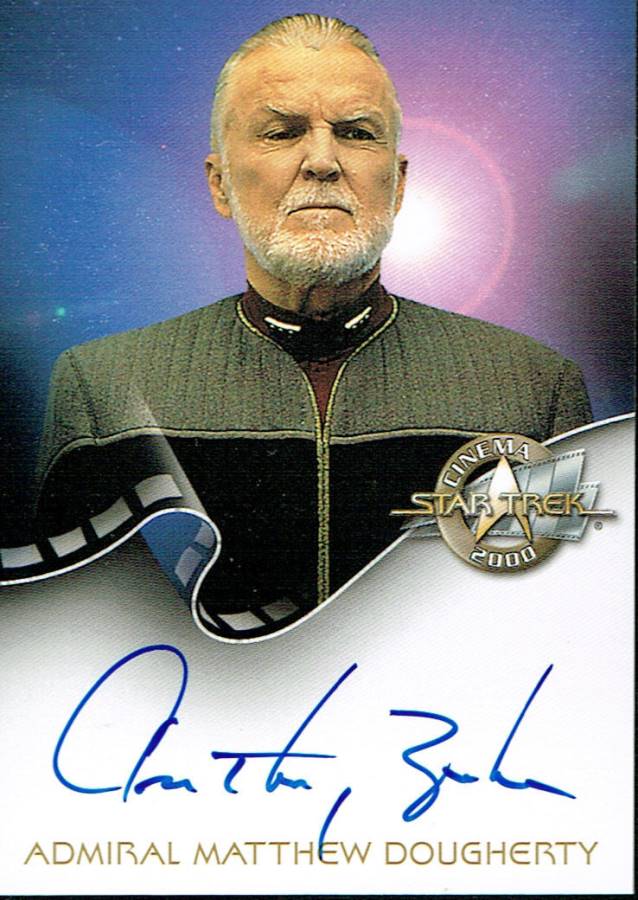 STAR TREK CINEMA 2000 AUTOGRAPH CARD A16 DOUGHERTY