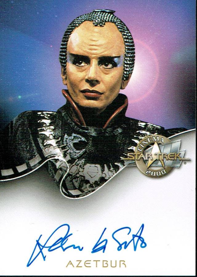 STAR TREK CINEMA 2000 AUTOGRAPH CARD A20 AZETBUR