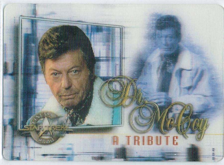STAR TREK CINEMA 2000 DR MCCOY TRIBUTE CARD M7