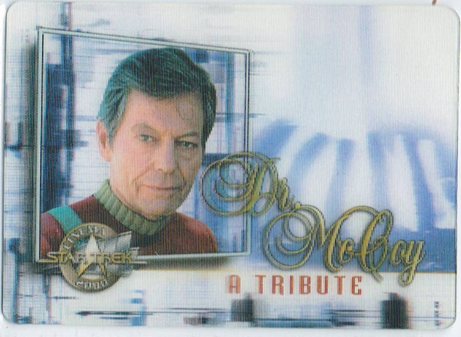 STAR TREK CINEMA 2000 DR MCCOY TRIBUTE CARD M8