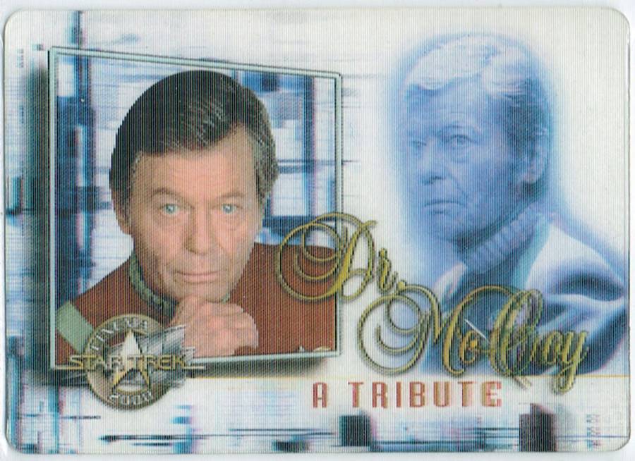 STAR TREK CINEMA 2000 DR MCCOY TRIBUTE CARD M9