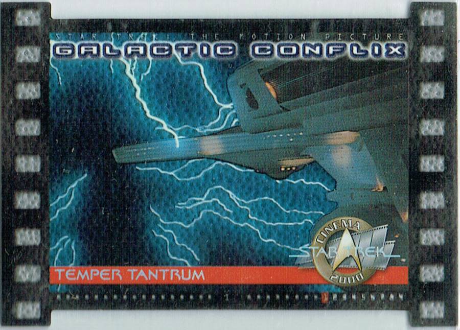 STAR TREK CINEMA 2000 GALACTIC CONFLIX CARD GC1/1000