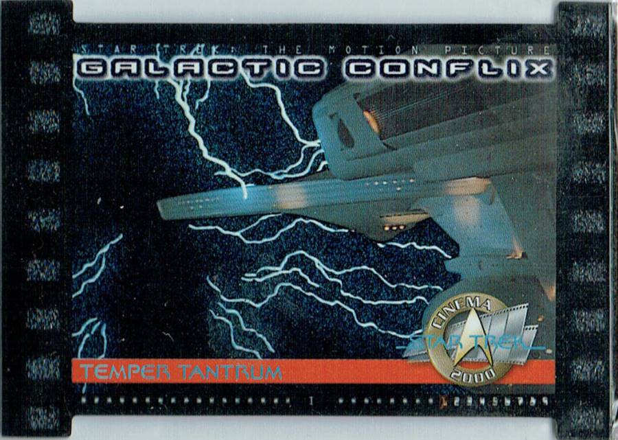 STAR TREK CINEMA 2000 GALACTIC CONFLIX CARD GC1/750