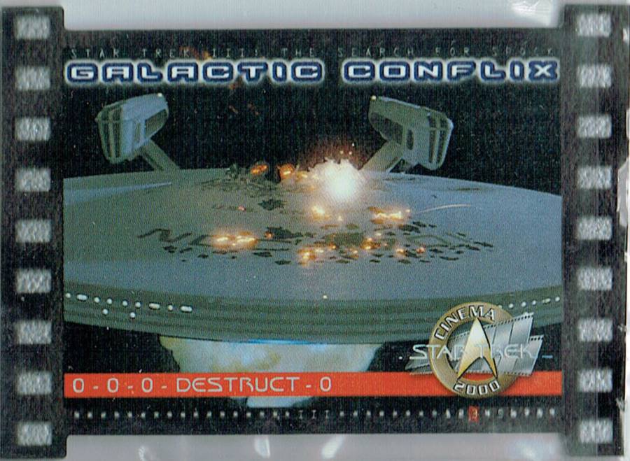 STAR TREK CINEMA 2000 GALACTIC CONFLIX CARD GC3/1000
