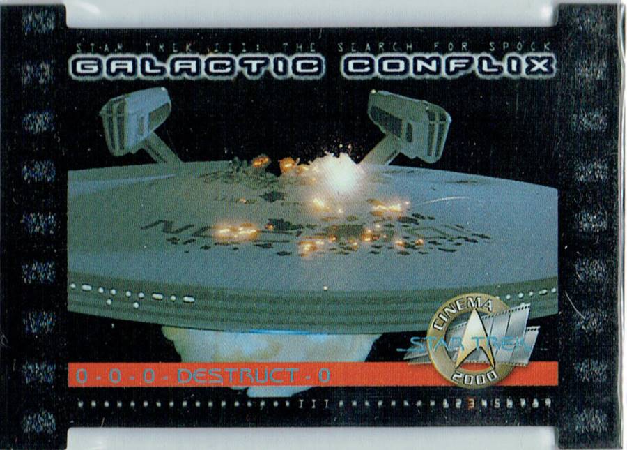 STAR TREK CINEMA 2000 GALACTIC CONFLIX CARD GC3/750