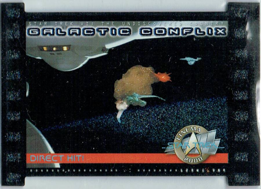 STAR TREK CINEMA 2000 GALACTIC CONFLIX CARD GC6/750