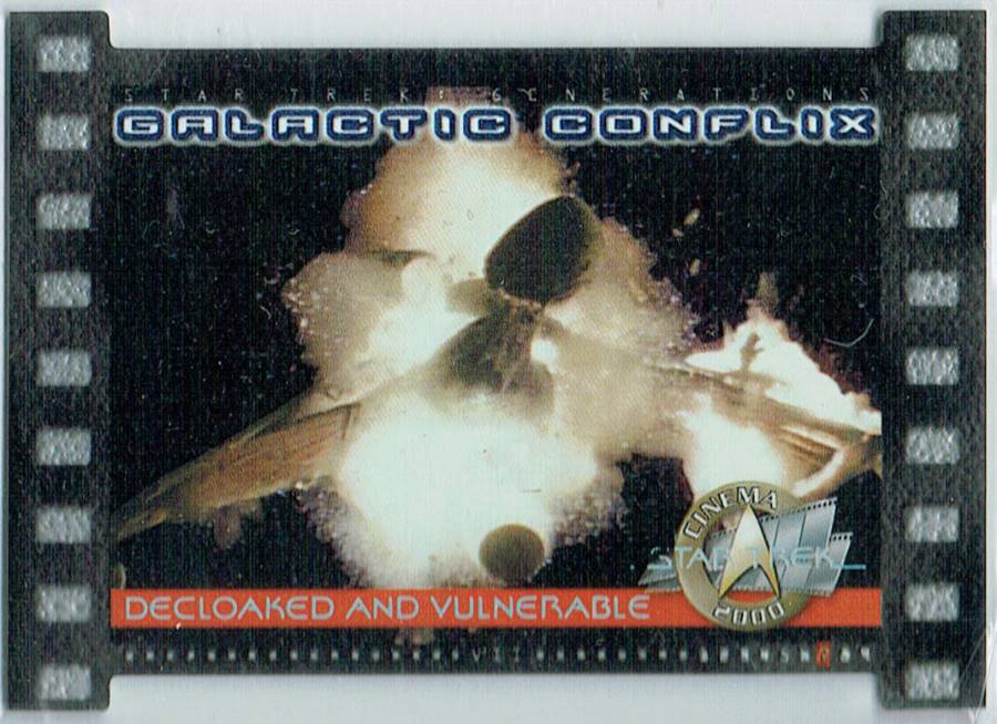 STAR TREK CINEMA 2000 GALACTIC CONFLIX CARD GC7/1000