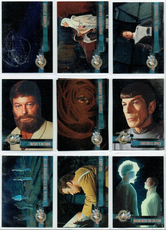 STAR TREK CINEMA 2000 PARALLEL FOIL CARD SINGLES 66-100