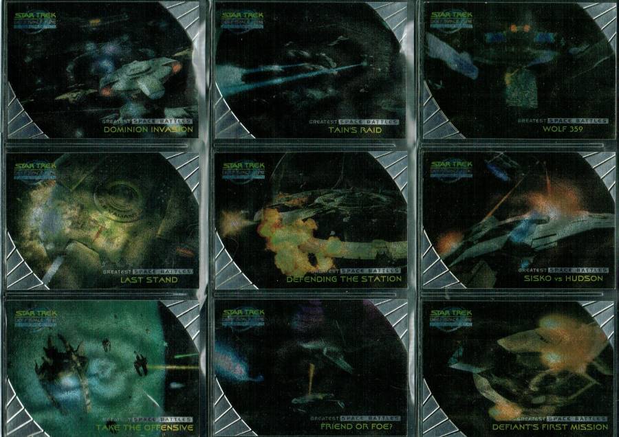 STAR TREK DS9 MEMORIES FROM THE FUTURE SPACE BATTLES SINGLE CARDS