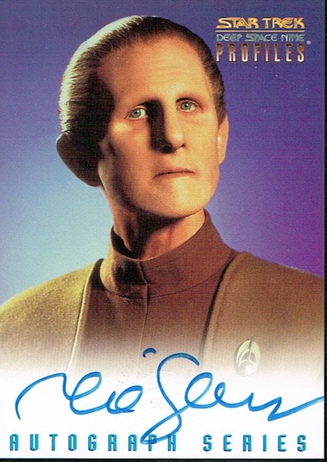 STAR TREK DS9 PROFILES AUTOGRAPH CARD OF RENE AUBERJONOIS AS ODO