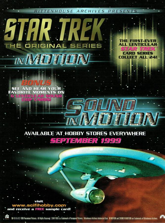 STAR TREK IN MOTION SELL SHEET