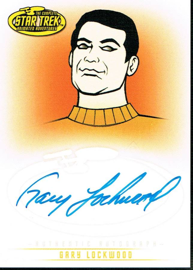 STAR TREK THE ORIGINAL SERIES ART AND IMAGES AUTOGRAPH CARD A21 GARY LOCKWOOD