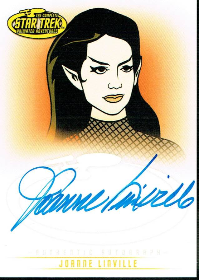 STAR TREK THE ORIGINAL SERIES ART AND IMAGES AUTOGRAPH CARD A34 JOANNE LINVILLE