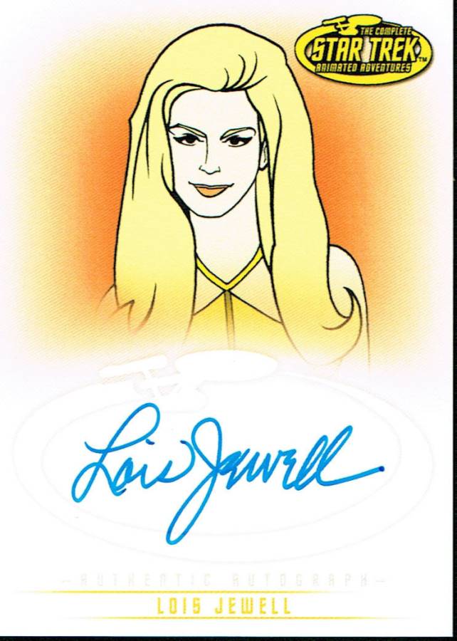 STAR TREK THE ORIGINAL SERIES ART AND IMAGES AUTOGRAPH CARD A35 LOIS JEWELL