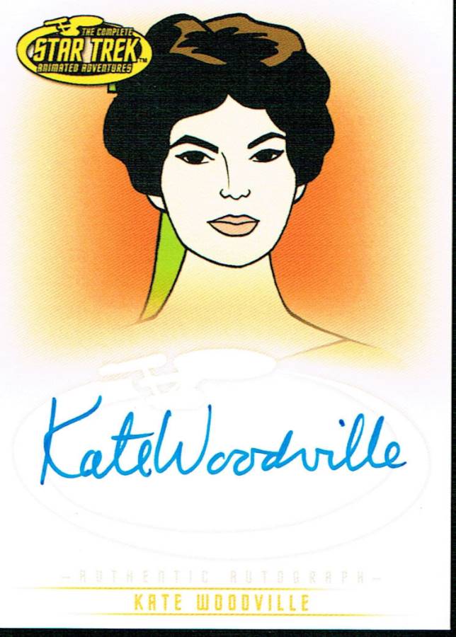 STAR TREK THE ORIGINAL SERIES ART AND IMAGES AUTOGRAPH CARD A37 KATE WOODVILLE