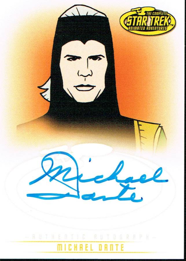 STAR TREK THE ORIGINAL SERIES ART AND IMAGES AUTOGRAPH CARD A38 MICHAEL DANTE