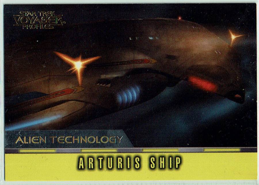 STAR TREK VOYAGER PROFILES ALIEN TECHNOLOGY CARD AT9