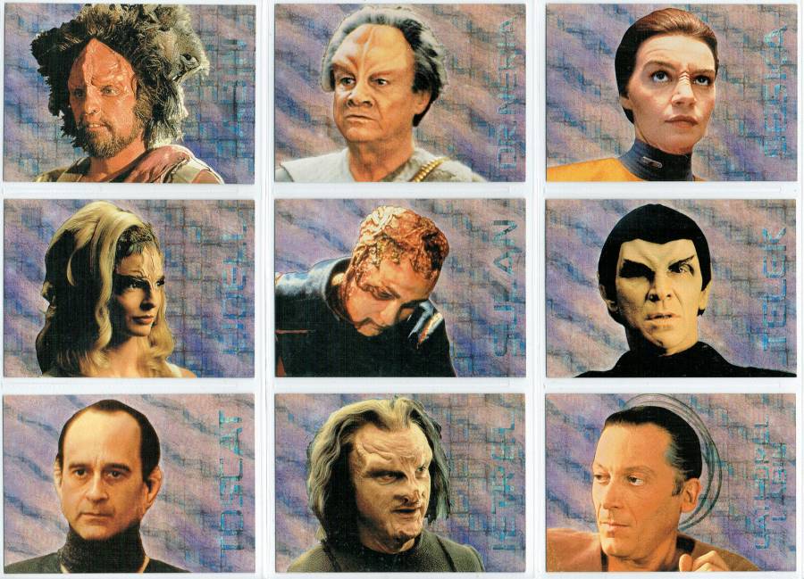 STAR TREK VOYAGER SEASON 1 SERIES 2 SET OF XENOBIO SKETCHES CARDS lp