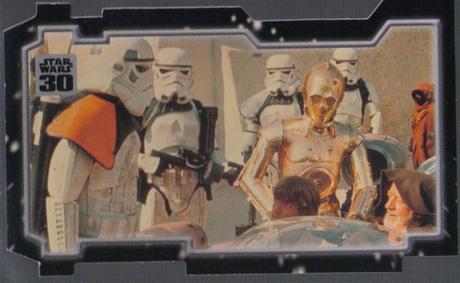 STAR WARS 30TH ANNIVERSARY TRIPTYCH THE POWER OF THE FORCE CARD PIECE 2