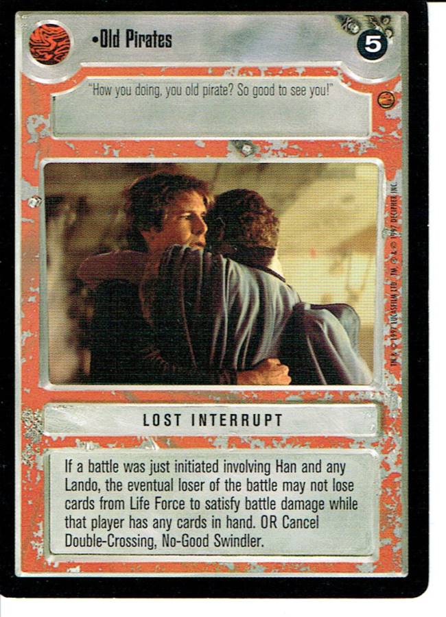 STAR WARS CCG CLOUD CITY BLACK BORDER LIGHT SIDE RARE OLD PIRATES ex