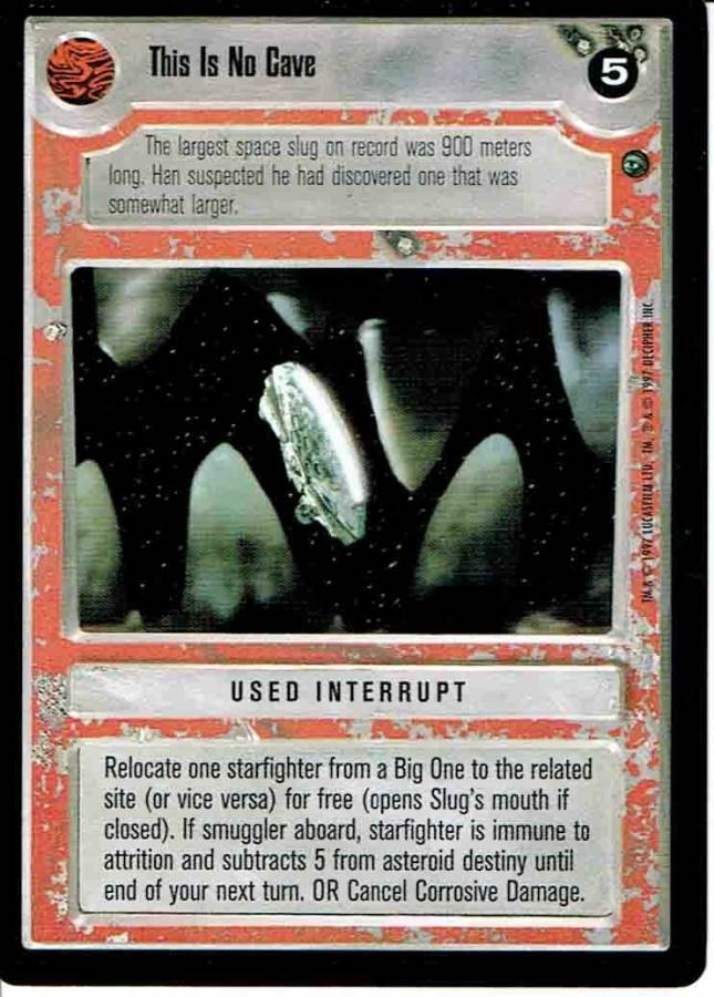 STAR WARS CCG DAGOBAH BLACK BORDER LIGHT SIDE RARE THIS IS NO CAVE ex