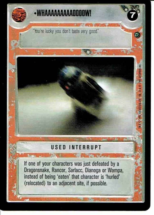 STAR WARS CCG DAGOBAH BLACK BORDER LIGHT SIDE RARE WHAAAAAAAAAOOOOW!