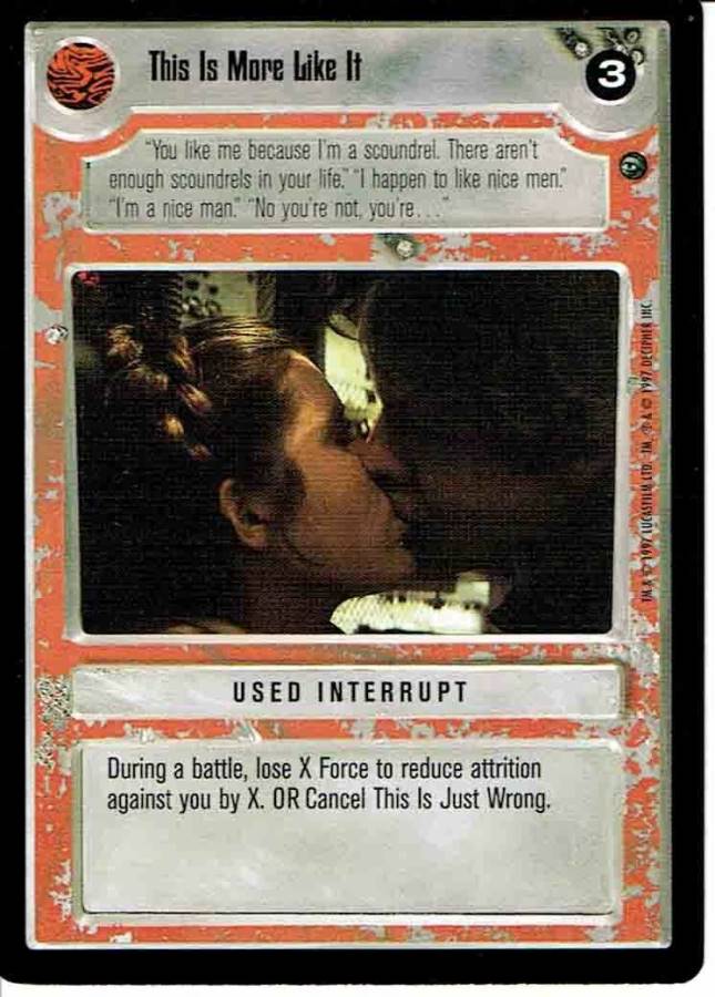 STAR WARS CCG DAGOBAH BLACK BORDER LIGHT SIDE THIS IS MORE LIKE IT mp
