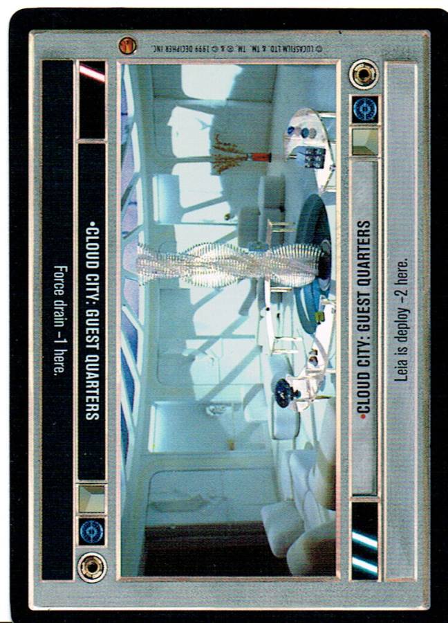 STAR WARS CCG REFLECTIONS VRF CARD CLOUD CITY: GUEST QUARTERS