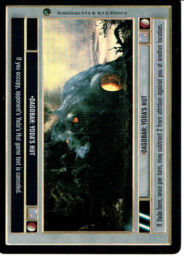 STAR WARS CCG REFLECTIONS VRF CARD DAGOBAH: YODA'S HUT
