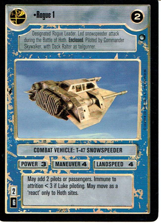 STAR WARS CCG REFLECTIONS VRF CARD ROGUE 1