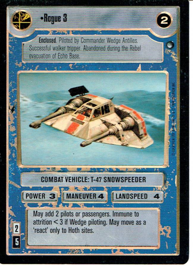 STAR WARS CCG REFLECTIONS VRF CARD ROGUE 3