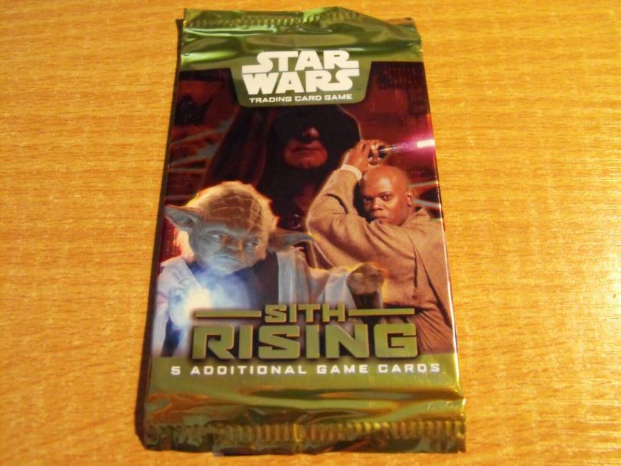 STAR WARS TCG SITH RISING SEALED BOOSTER PACK OF 5 CARDS