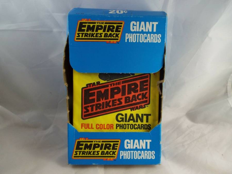 STAR WARS THE EMPIRE STRIKES BACK, GIANT PHOTOCARDS FULL BOX 37 PACKS
