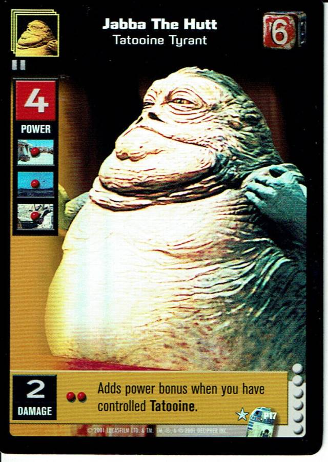 STAR WARS YOUNG JEDI REFLECTIONS SUPER RARE JABBA THE HUTT, TATOOINE TYRANT