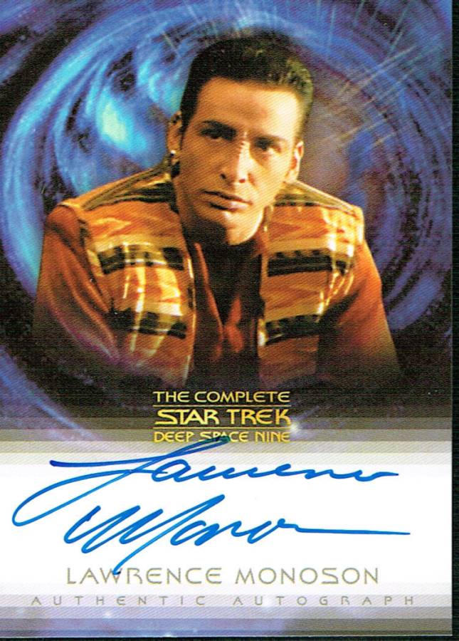 THE COMPLETE STAR TREK DEEP SPACE NINE AUTOGRAPH A20 LAWRENCE MONOSON AS HOVATH